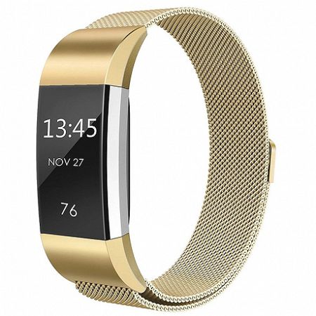 Fitbit Charge 2 Milanese (Large) szíj, Gold