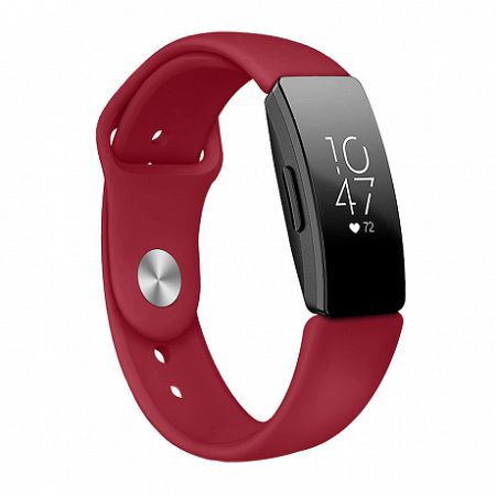 Fitbit Inspire Silicone (Large) szíj, Red Vine