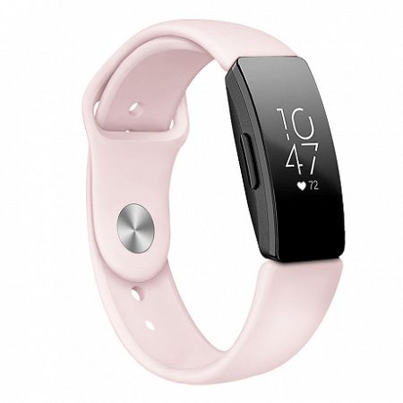 Fitbit Inspire Silicone (Large) szíj, Sand Pink