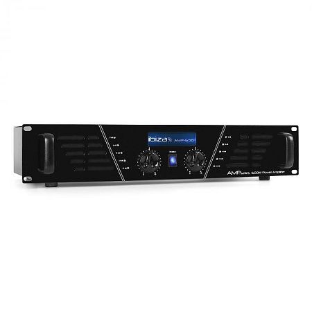 Ibiza AMP-600 DJ PA erősítő, 960 W MOSFET Rack