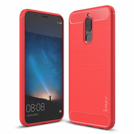 iPaky szilikon tok Slim Carbon Huawei Mate 10 Lite Piros