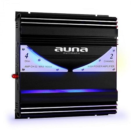 Kétcsatornás Auna AMP-CH02 1400W auto-erősítő