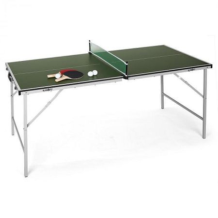 KLARFIT King Pong, ping-pong asztal, összecsukható, zöld