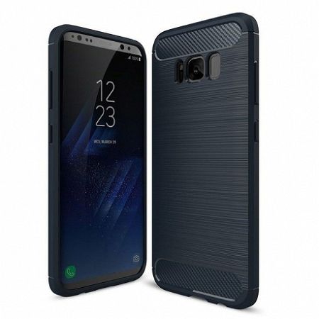 MG Carbon Flexible szilikon tok Samsung Galaxy S9 Plus G965F, kék