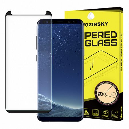 MG kijelzővédő üveg 5D Full Glue Samsung Galaxy S8, fekete