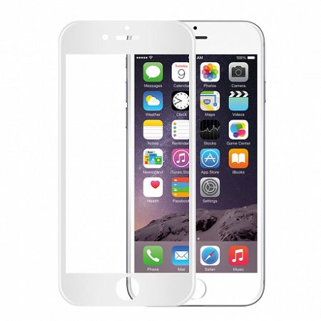 MG kijelzővédő üveg 9H iPhone 6/6s Plus Fehér