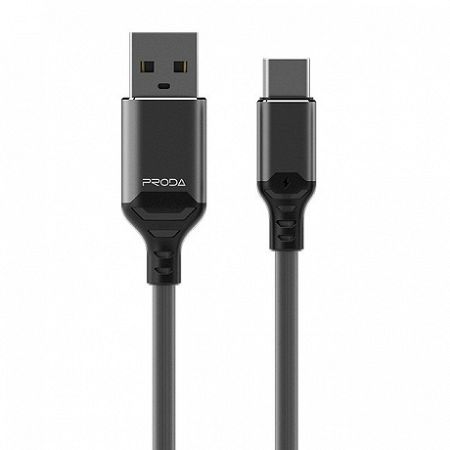 Proda Leiyin PD-B14a kábel USB / USB-C 2.1A 1m, fekete