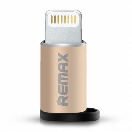 Remax RA-USB2 adapter Micro USB - Lightning, arany