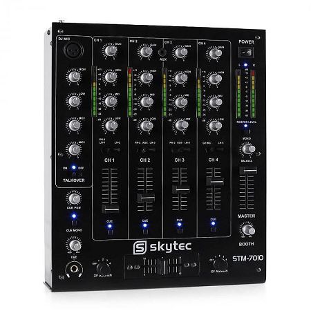 Skytec STM-7010, 4 csatornás DJ keverőpult, USB, MP3, EQ