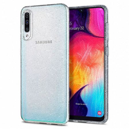 Spigen Liquid Crystal szilikon tok Samsung Galaxy A50, kristály (611CS26441)