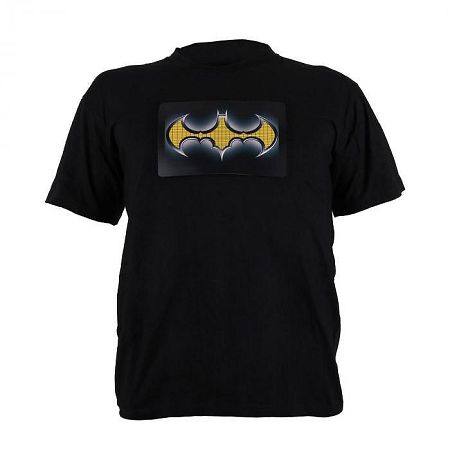 Summary LED rövid ujjú póló  2 színű Batman Design, méret: L
