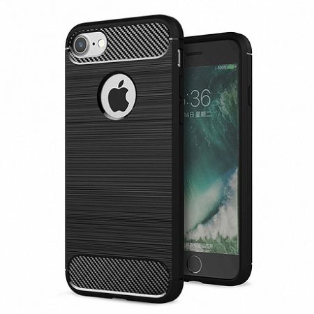 Szilikon tok Carbon iPhone 6S Plus /6 Plus Fekete