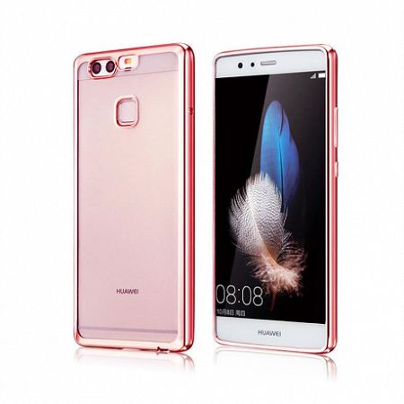 Szilikon tok Metalic Slim Huawei P10 Rózsaszín
